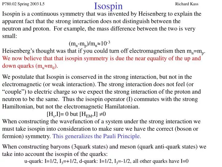isospin