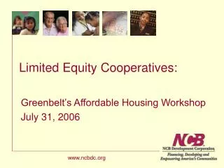Limited Equity Cooperatives: