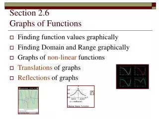 Section 2.6 Graphs of Functions
