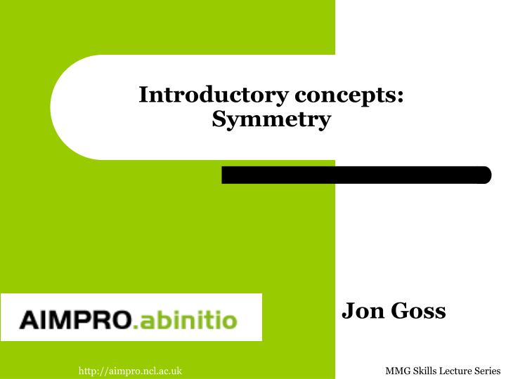 introductory concepts symmetry