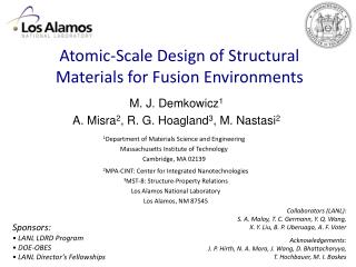 Atomic-Scale Design of Structural Materials for Fusion Environments