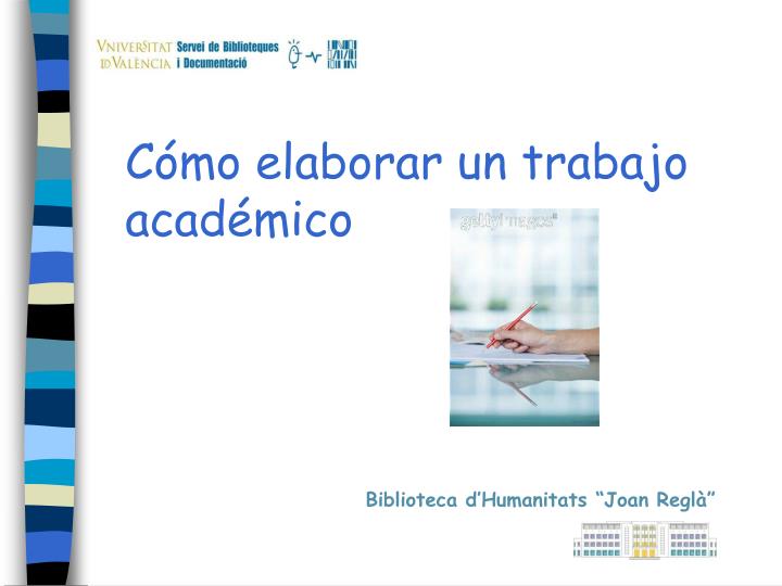 c mo elaborar un trabajo acad mico