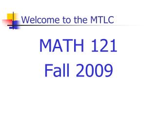 Welcome to the MTLC