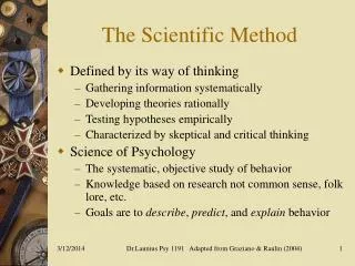 The Scientific Method