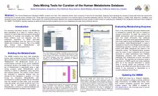 Data Mining Tools for Curation of the Human Metabolome Database