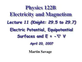 PPT - Physics 121: Electricity & Magnetism – Lecture 13 E-M ...