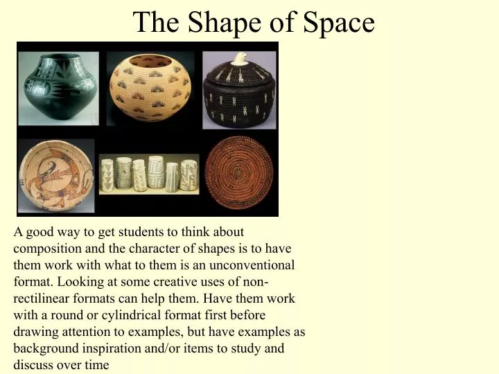 the shape of space