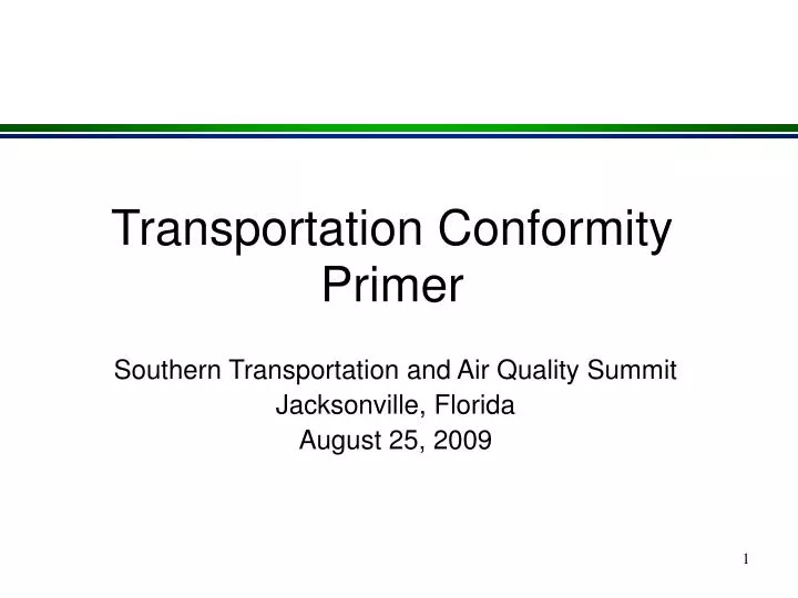transportation conformity primer