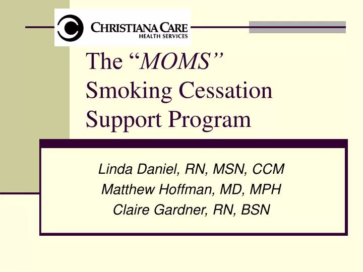 the moms smoking cessation support program