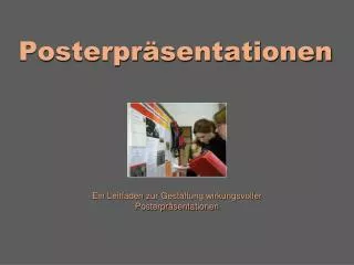 posterpr sentationen