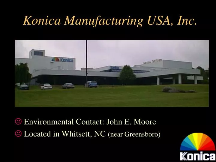 konica manufacturing usa inc