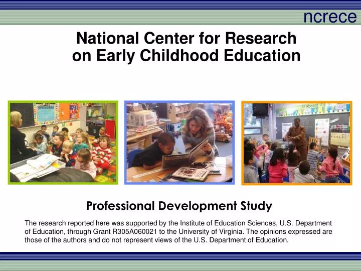 national center for research on early childhood education