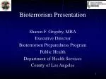 Bioterrorism Presentation - slide 1