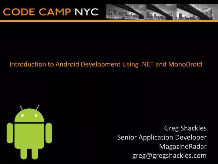 introduction to android development using net and monodroid