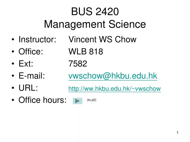bus 2420 management science