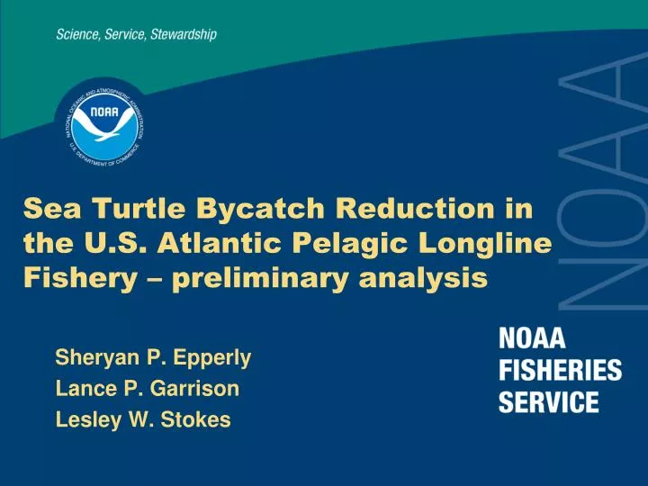 sea turtle bycatch reduction in the u s atlantic pelagic longline fishery preliminary analysis