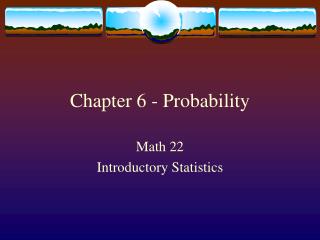 chapter 6 probability