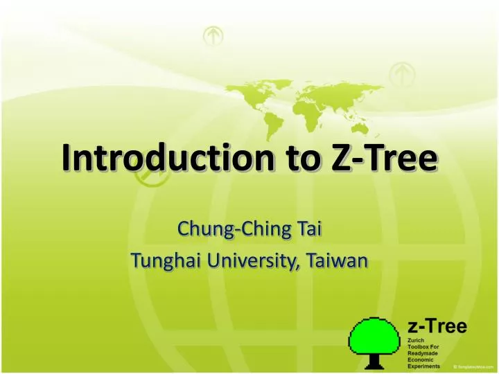 introduction to z tree