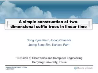 A simple construction of two-dimensional suffix trees in linear time
