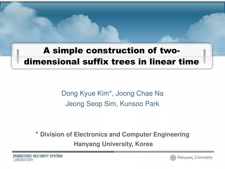 a simple construction of two dimensional suffix trees in linear time