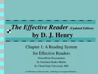 the effective reader updated edition by d j henry