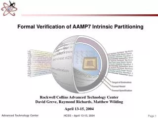 Formal Verification of AAMP7 Intrinsic Partitioning