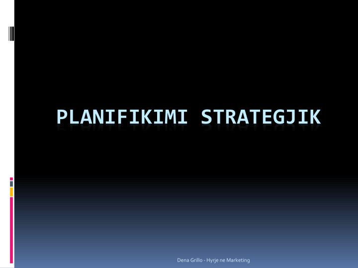 planifikimi strategjik