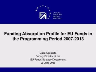 Funding Absorption Profile for EU Funds in the Programming Period 2007-2013