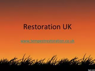 restoration services in uk