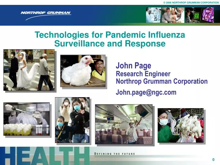 technologies for pandemic influenza surveillance and response
