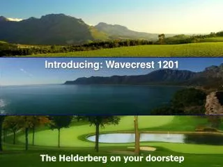 The Helderberg on your doorstep
