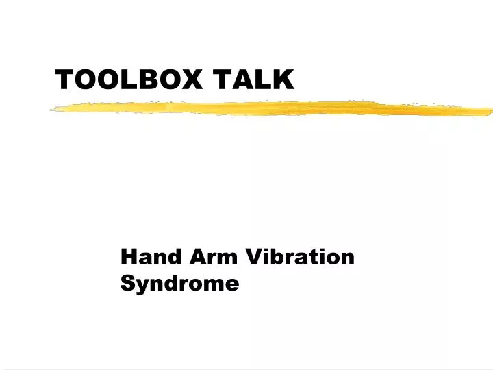 toolbox talk