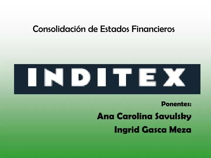 consolidaci n de estados financieros grupo inditex