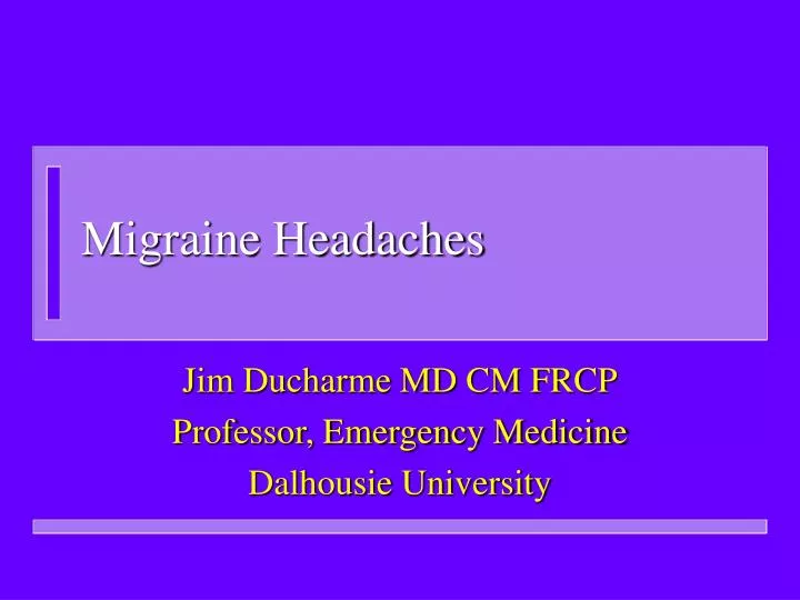 migraine headaches