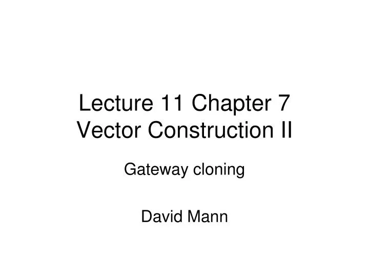 lecture 11 chapter 7 vector construction ii