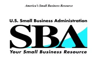 America’s Small Business Resource