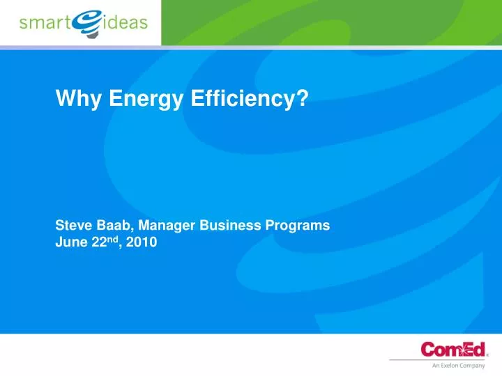 why energy efficiency
