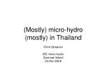 (Mostly) micro-hydro (mostly) in Thailand
