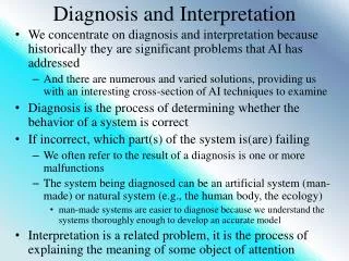 Diagnosis and Interpretation