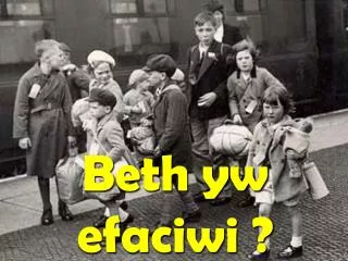 Beth yw efaciwi ?