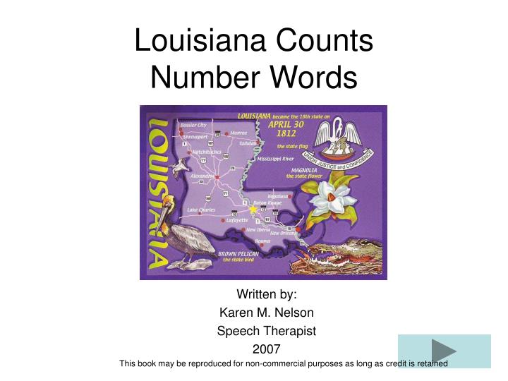 louisiana counts number words