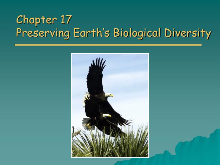 chapter 17 preserving earth s biological diversity