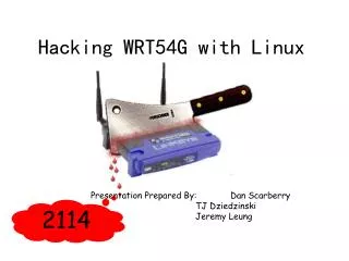 Hacking WRT54G with Linux
