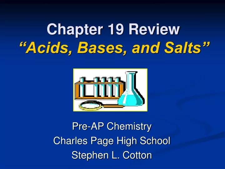 chapter 19 review acids bases and salts