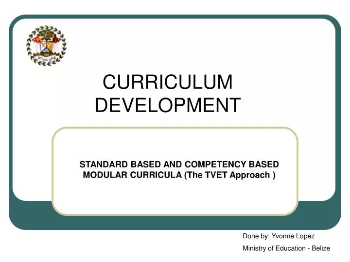 curriculum development