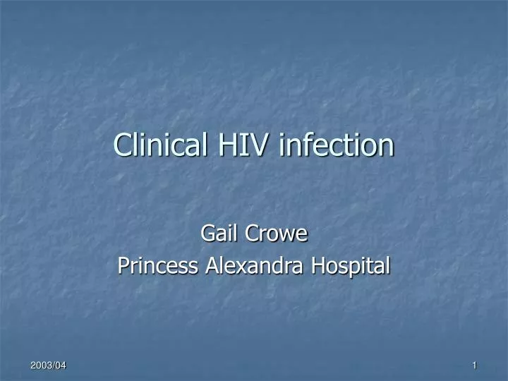 clinical hiv infection