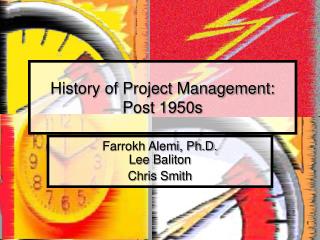 History of Project Management: Post 1950s