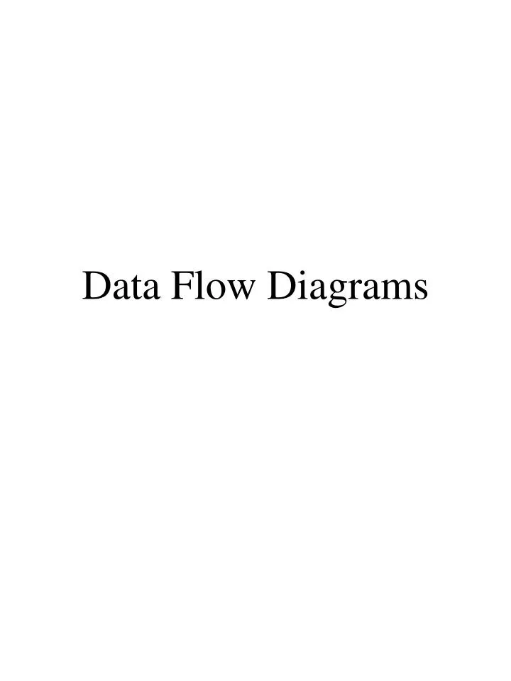 data flow diagrams