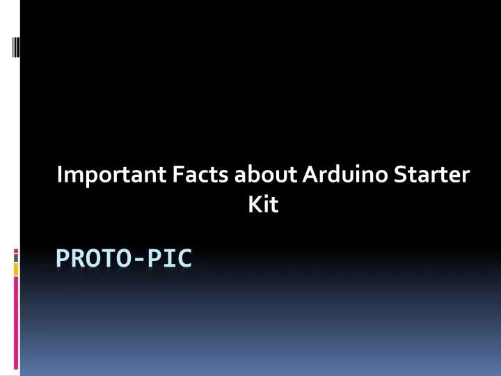 important facts about arduino starter kit
