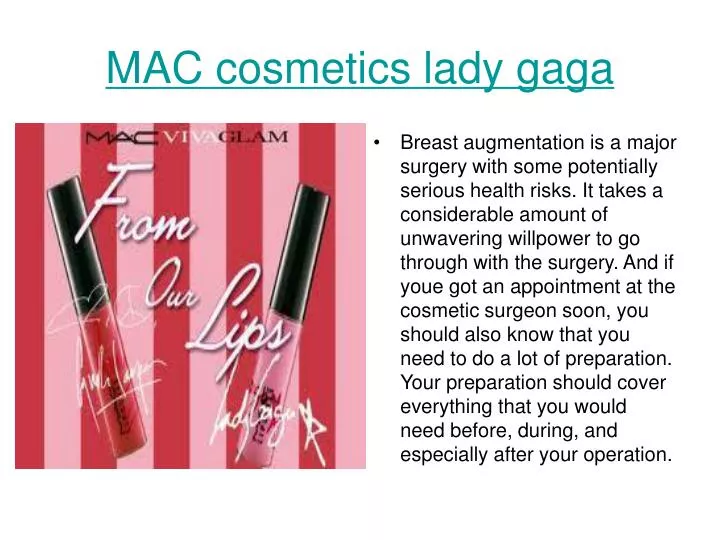 mac cosmetics lady gaga